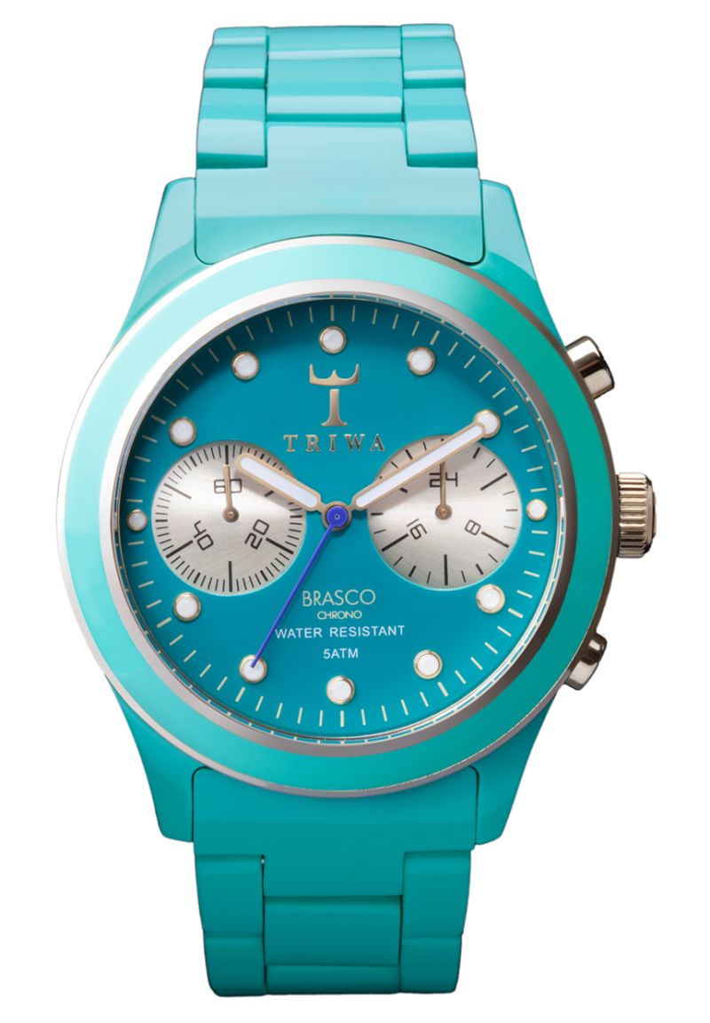 Triwa Bel Air Brasco Chrono Green DCAC106 Grön quartz damklocka