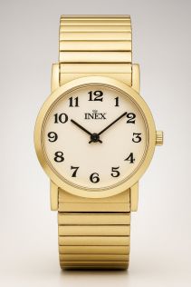 INEX Gold-Tone Classic Watch with Expansion Band