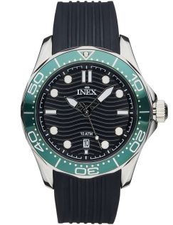 Inex Mens Silver Black A12182-1S5I