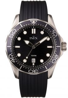Inex Mens 100m Sport Black 43mm