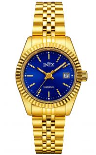 Inex Sapphire Ladies Golden Blue Petite 26mm
