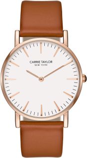 Carrie Taylor Lexington Rosegold/White Caramel Leather
