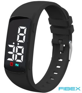 Professionell medicinhjälp svart diskret timer | FIBEX15V3BLACK
