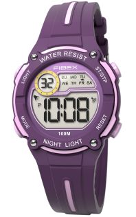 Digital simklocka med stoppur lila | FIBEX76IP005