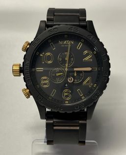 Nixon 51-30 Chrono Matte Black/Gold A083-1041 - RIP Outlet (Returned/Pre-owned)