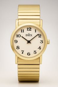 INEX Gold-Tone Classic Watch with Expansion Band