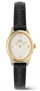Daniel Wellington Ophelia Mini Black Lizard White Guilloché Gold DW00100890