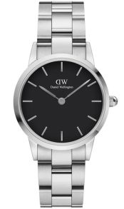 Daniel Wellington Iconic Link 28mm Silver Black DW00100208