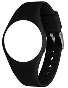 Black Silicone Strap for Fibex Vibrating Reminder Watch FIBEX15V2BLACK