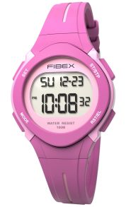 Digital flickklocka med funktioner rosa | FIBEX19EN002