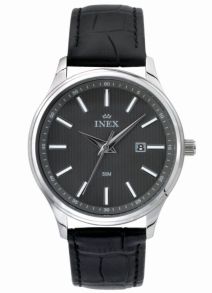 Inex Mens Silver Black A76202S5I