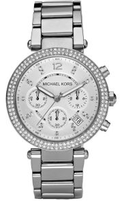 Michael Kors Parker Silver Glitz