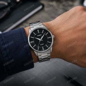 Casio Mens Classic Steel Black 40mm