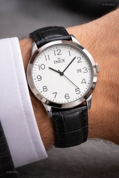 Inex Mens Classic Silver White 40mm