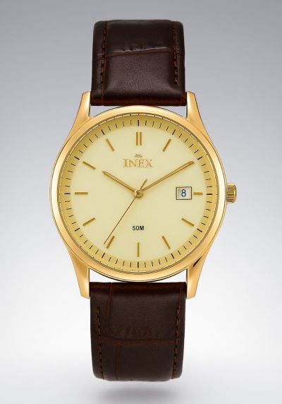 Inex Mens Classic Leather 40mm