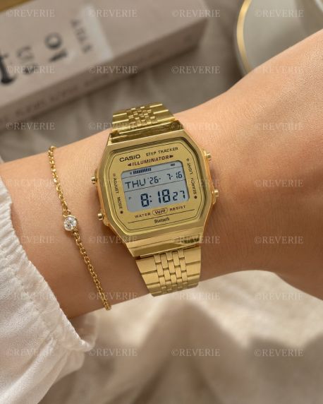 Casio Golden Digital Bluetooth Step Tracker 38mm