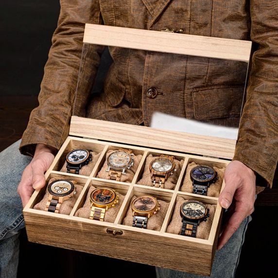 Lignus Wooden Watch Storage 8 Slots